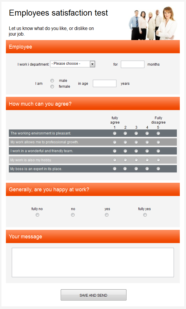 online survey template